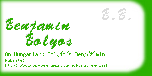 benjamin bolyos business card